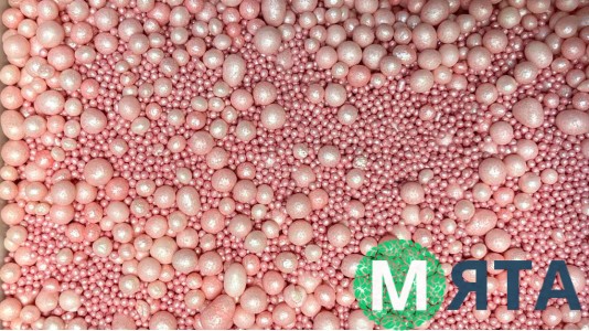 Посипання мікс рисових кульок, Рожевий