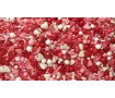 Цукрове посипання Мікс з глянсовими кульками №1. Червоно-біло-рожеві серця