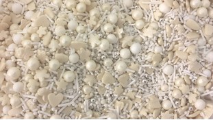 Цукрове посипання Мікс з кульками №1. Білий