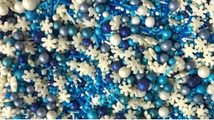 Цукрове посипання Мікс з кульками №19. Синій