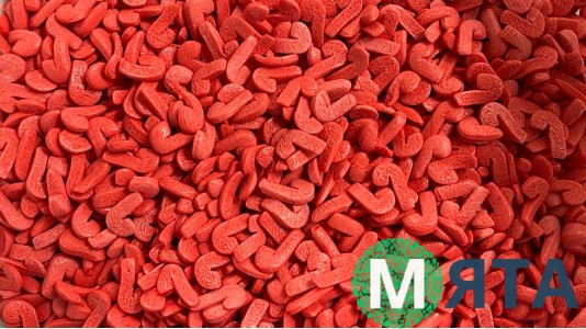 Цукрове посипання Посохи Червоні 