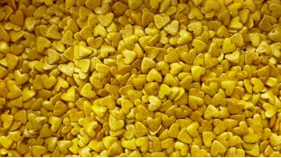 Цукрове посипання Серце золоте