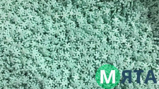 Цукрове посипання Сніжинки Світло-блакитні