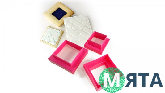 Двосторонні форми для печива та пряників Квадрат