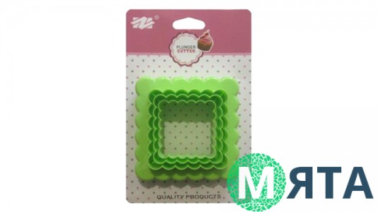 Двосторонні форми для печива та пряників Рифлений Квадрат