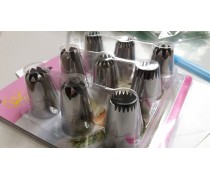 Набір великих кондитерських насадок розмір L, 9 шт