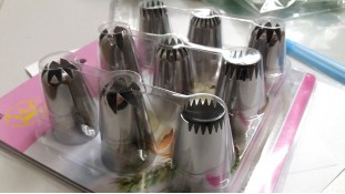 Набір великих кондитерських насадок розмір L, 9 шт