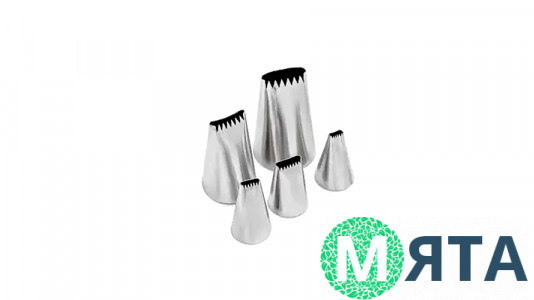 Набір кондитерських насадок Стрічка (плетінка), 5 шт