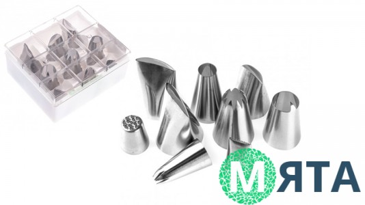 Набір великих кондитерських насадок, 9 шт. №2