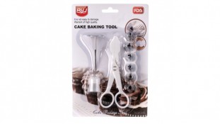 Набір кондитерських насадок 6шт + перехідник, гвоздик, ножиці