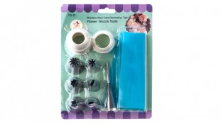 Набір кондитерських насадок з перехідниками + мішечок