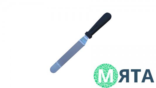 Шпатель кондитерський маленький, вигнутий