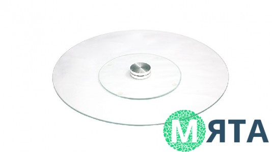 Поворотний стіл, Скляний