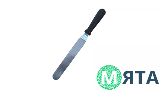 Шпатель кондитерський середній, вигнутий