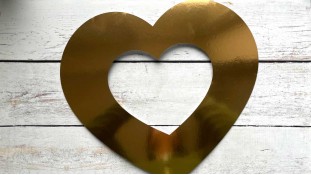 Трафарет для торта Серце Картон