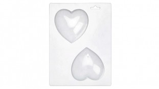 Форма для шоколаду Серця, 2шт