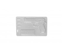 Форма для шоколаду Пістолет із патронами