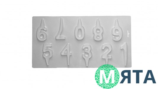 Форма для шоколаду Цифри топери