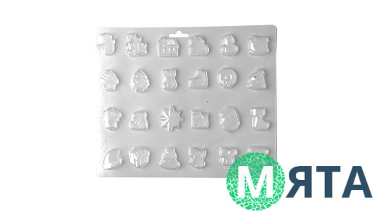 Форма для шоколаду Новорічне Асорті №2