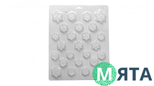 Форма для шоколаду Сніжинки Мікро