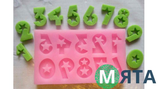 Молд Цифри зі зірками