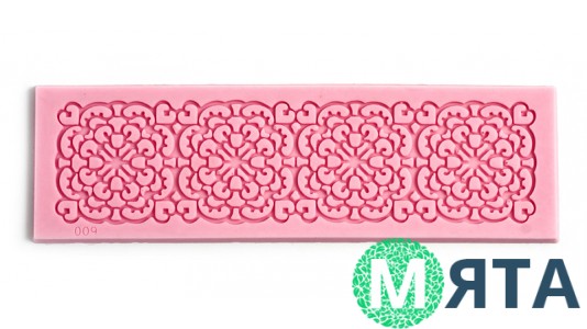 Міні килимок силіконовий для айсингу та мастики прямокутник Ажур