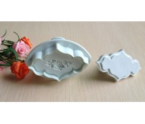 Плунжери для мастики Гладкий та Троянда. 2 штуки