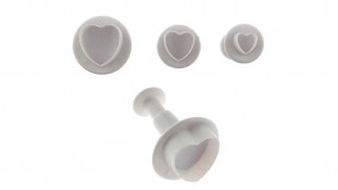 Плунжери для мастики Серця, 4шт