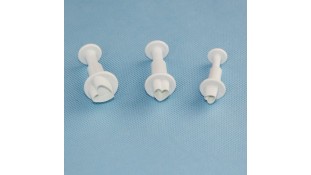 Плунжери для мастики Міні-Сердечки. 3 штуки