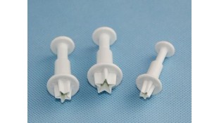 Плунжери для мастики Міні-Зірочки. 3 штуки