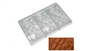 Полікарбонатна форма Плитка стільника, 3 шт