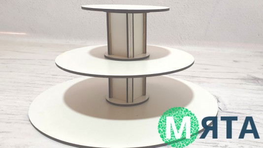 Стійка під десерти кругла, двп