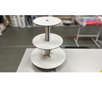 Стійка під десерти кругла №2 Висока, двп