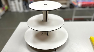 Стійка під десерти кругла №3, двп