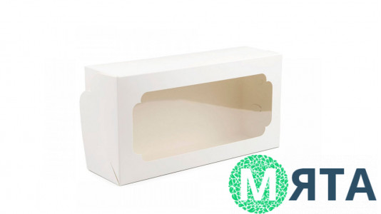 Коробка для рулету, Біла 15х30х9 см