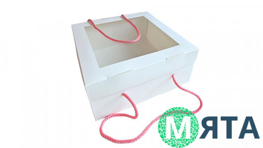 Коробка бокс із ручками 24.8 см