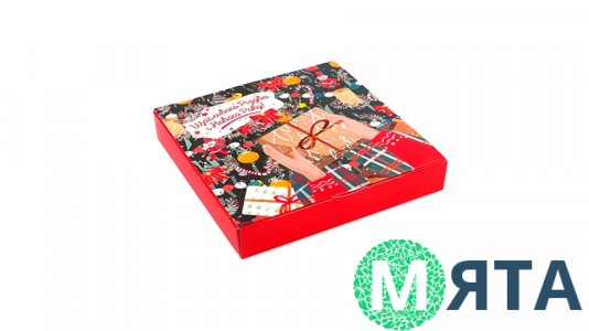 Коробка на 16 цукерок, Новорічний Подарунок