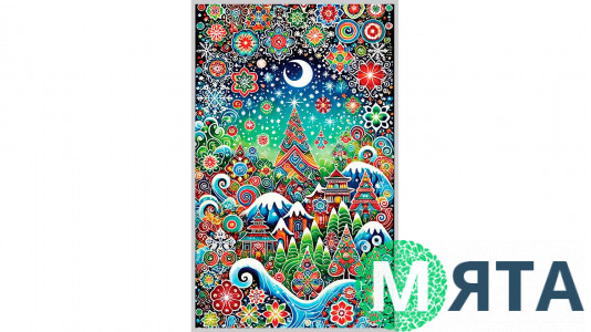 Пакет Новорічний №15, 25х40 см