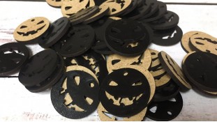 Бірка Хелловін, чорне двп