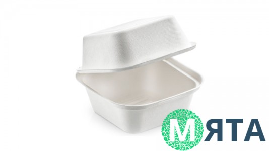 Еко Коробка-бокс для Бенто, дно 12см