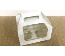 Коробка 17х17х8, 5 (4 капкейки) з ручкою