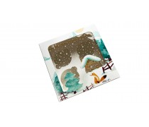 Коробка на 4 капкейки, Морозець