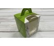 Коробка для 1 капкейка, з ручкою, зелена