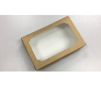 Коробка для еклерів з вікном, Крафт