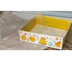 Коробка для пряників 12х12х3 см, Курчата