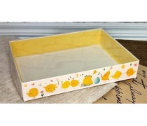 Коробка для пряників 15х20х3 см, Курчата