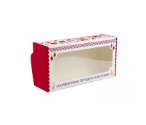 Коробка для штолена, рулету з принтом