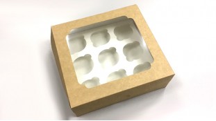 Коробка на 9 капкейків, Крафт