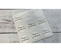 Наліпки Дякую за замовлення №2, 9 шт