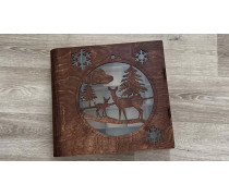 Дерев'яна коробка для Адвент Календаря, 25 осередків